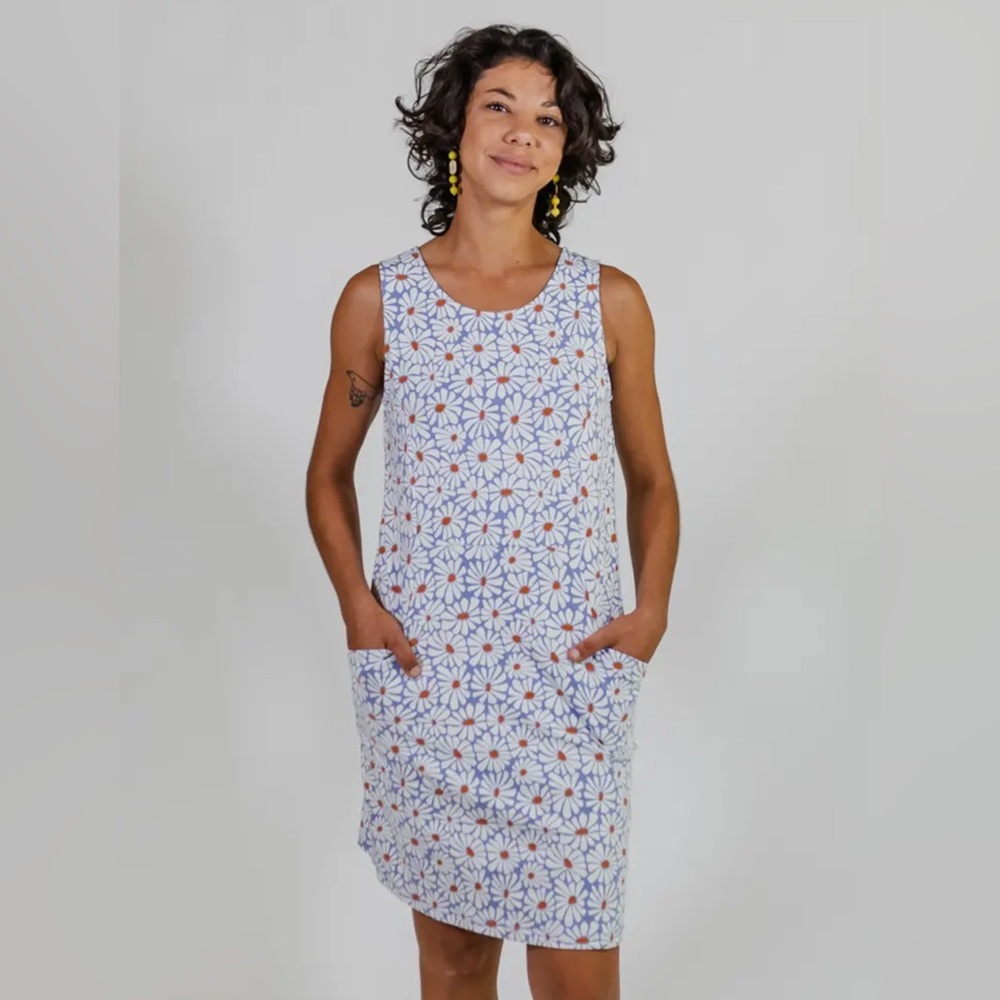 Mata Traders Evanston Matissse Floral Sleeveless Dress with Pockets BRAND NEW